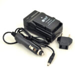 1350mAh EN-EL14 Battery + Wall + Car Charger for Nikon