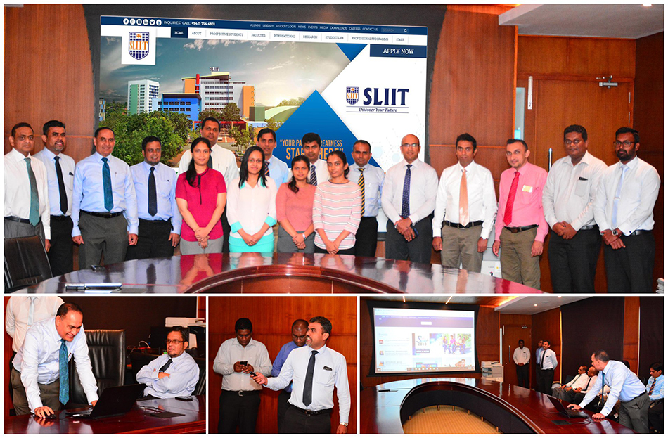 sliit website re-launched with much pomp and pageant